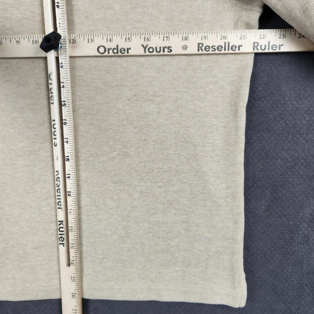 Polo Ralph Lauren Estate Rib 1/4 Zip Mens Medium Beige Cotton Pullover Sweater